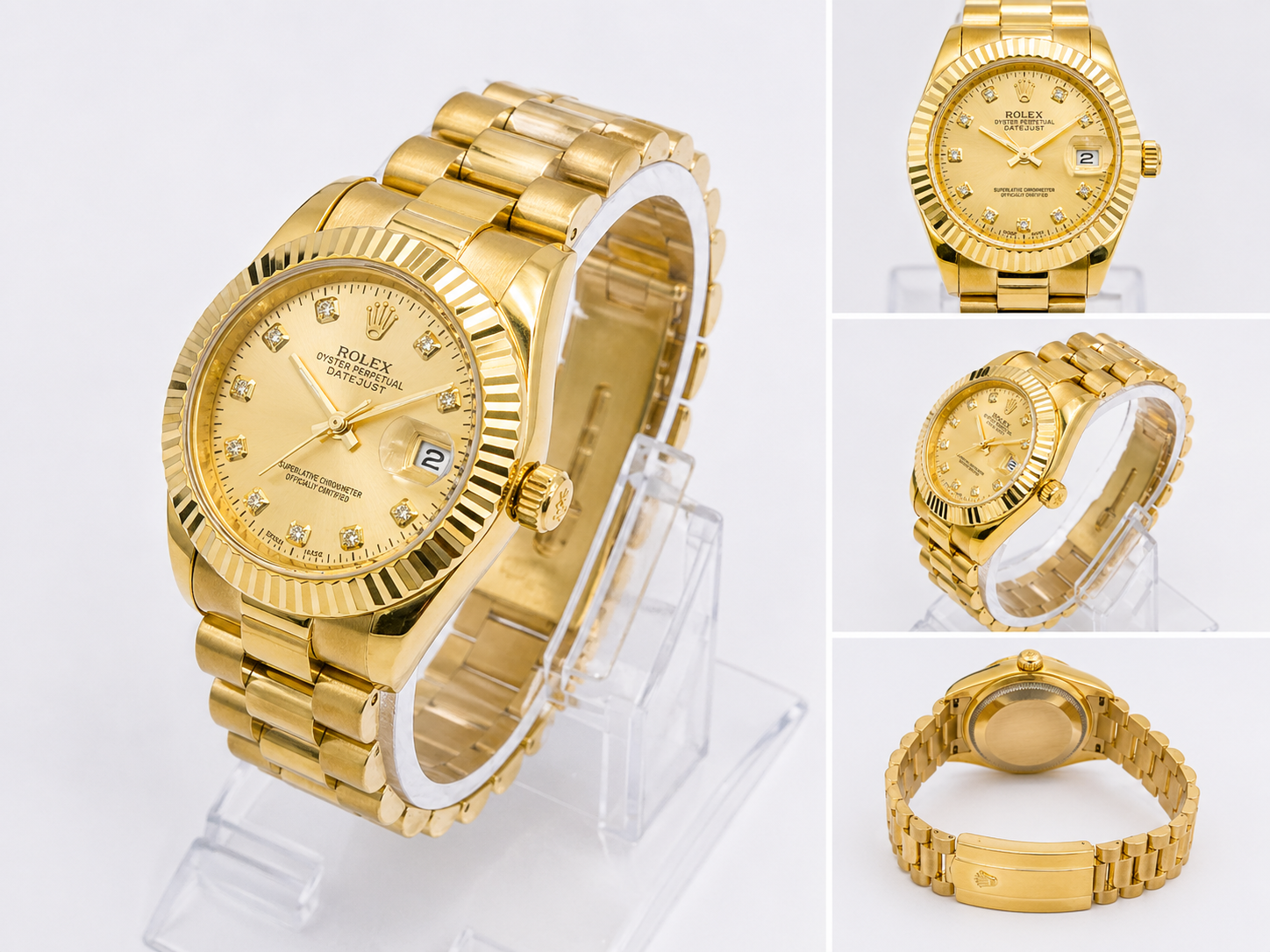 Golden Rolex watch