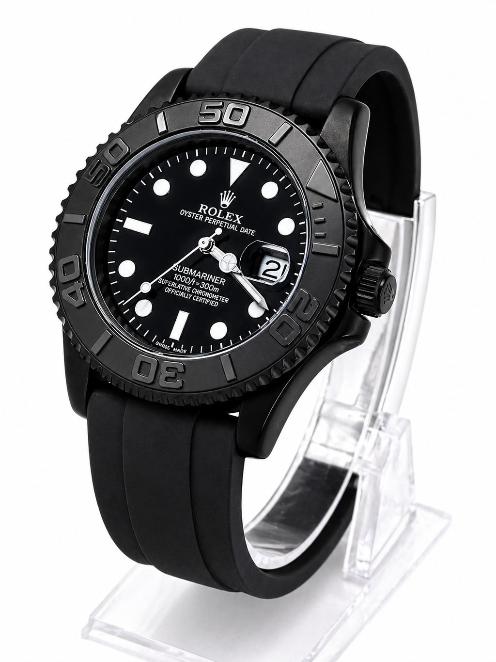 Black Rolex watch