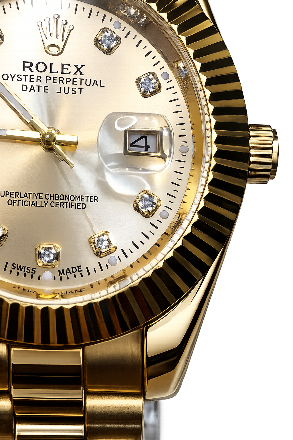 Golden Rolex watch