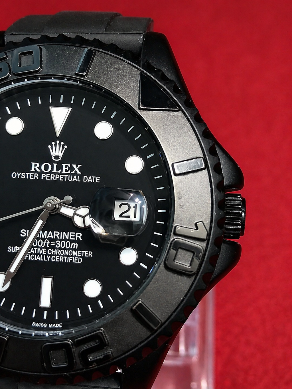 Black Rolex watch