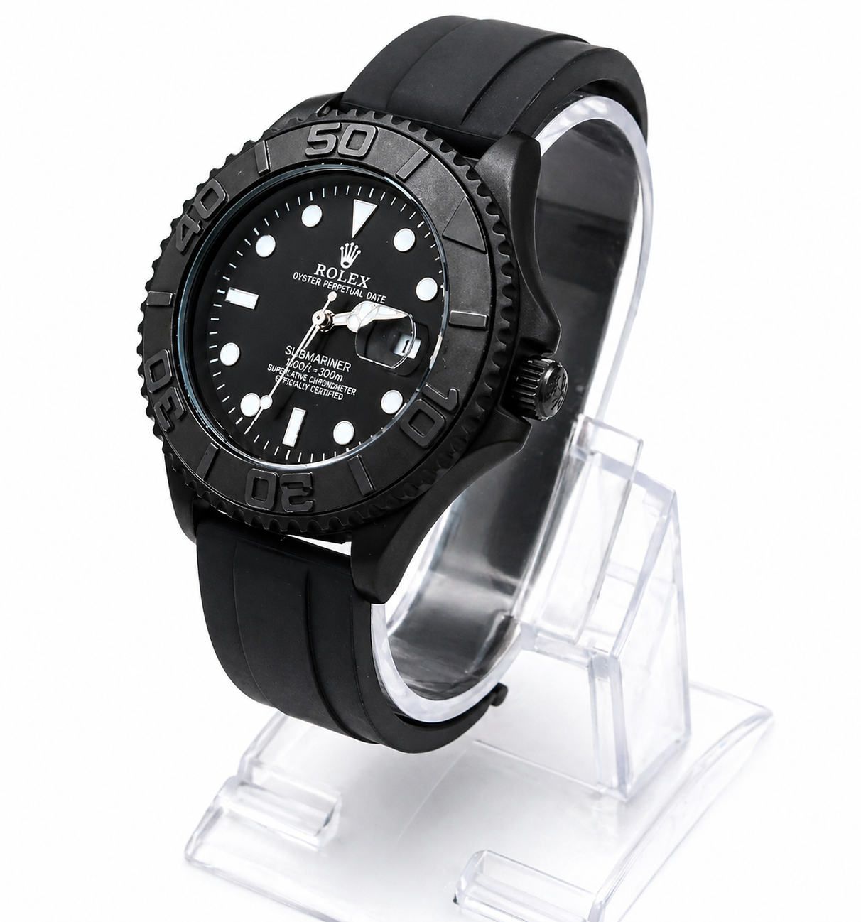 Black Rolex watch