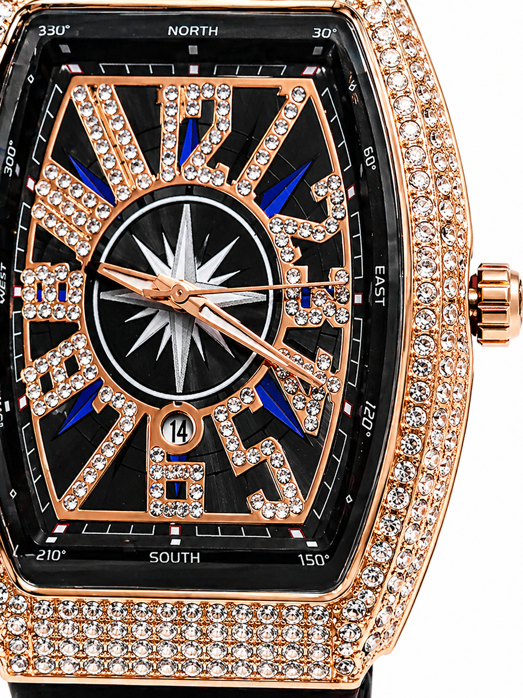 Black and rose gold RM watch