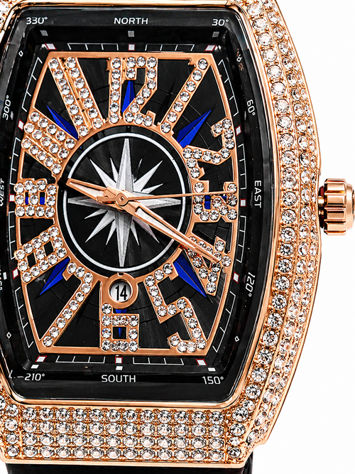 Black and rose gold RM watch