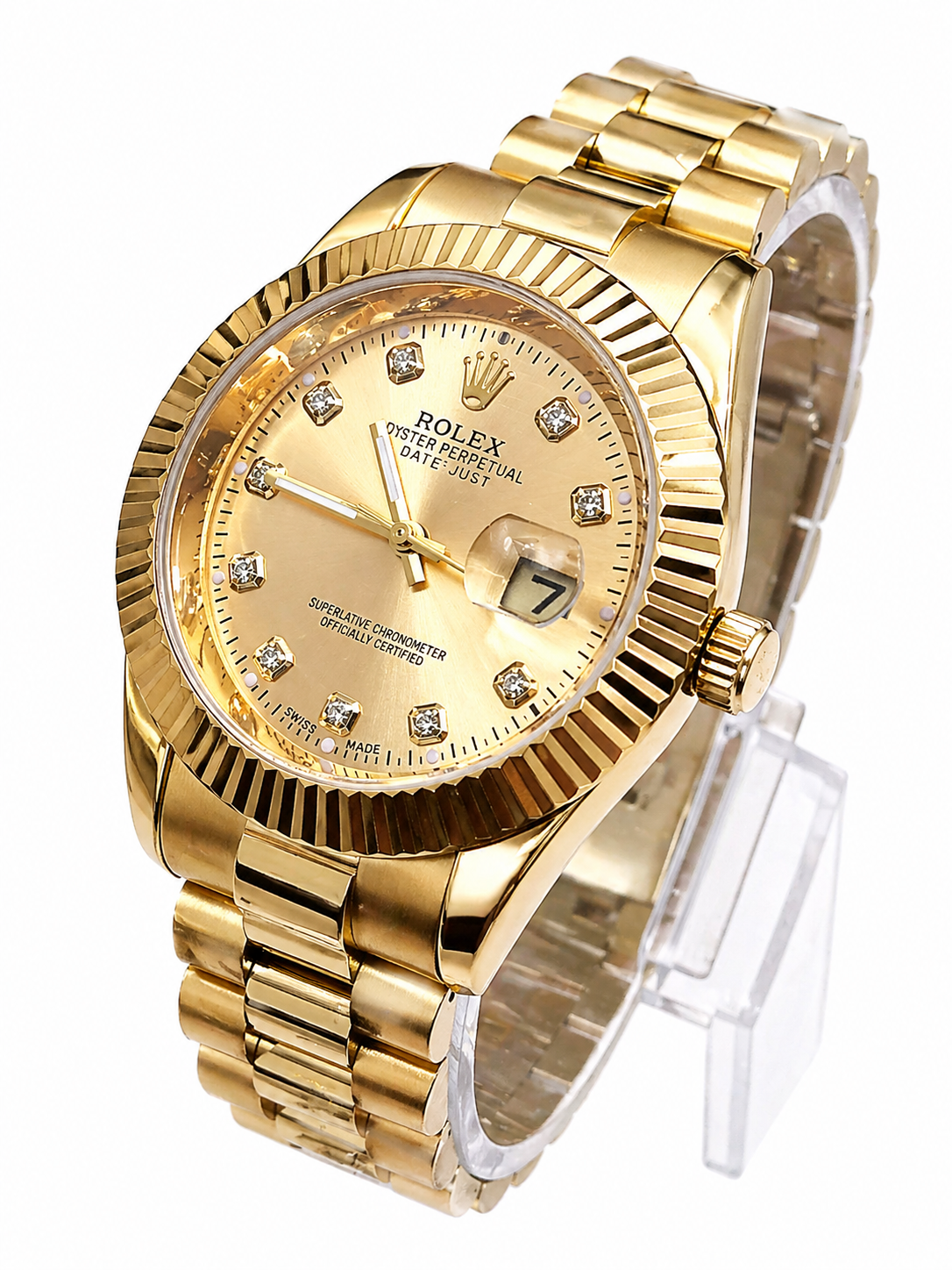 Golden Rolex watch