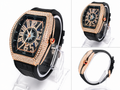 Black and rose gold RM watch